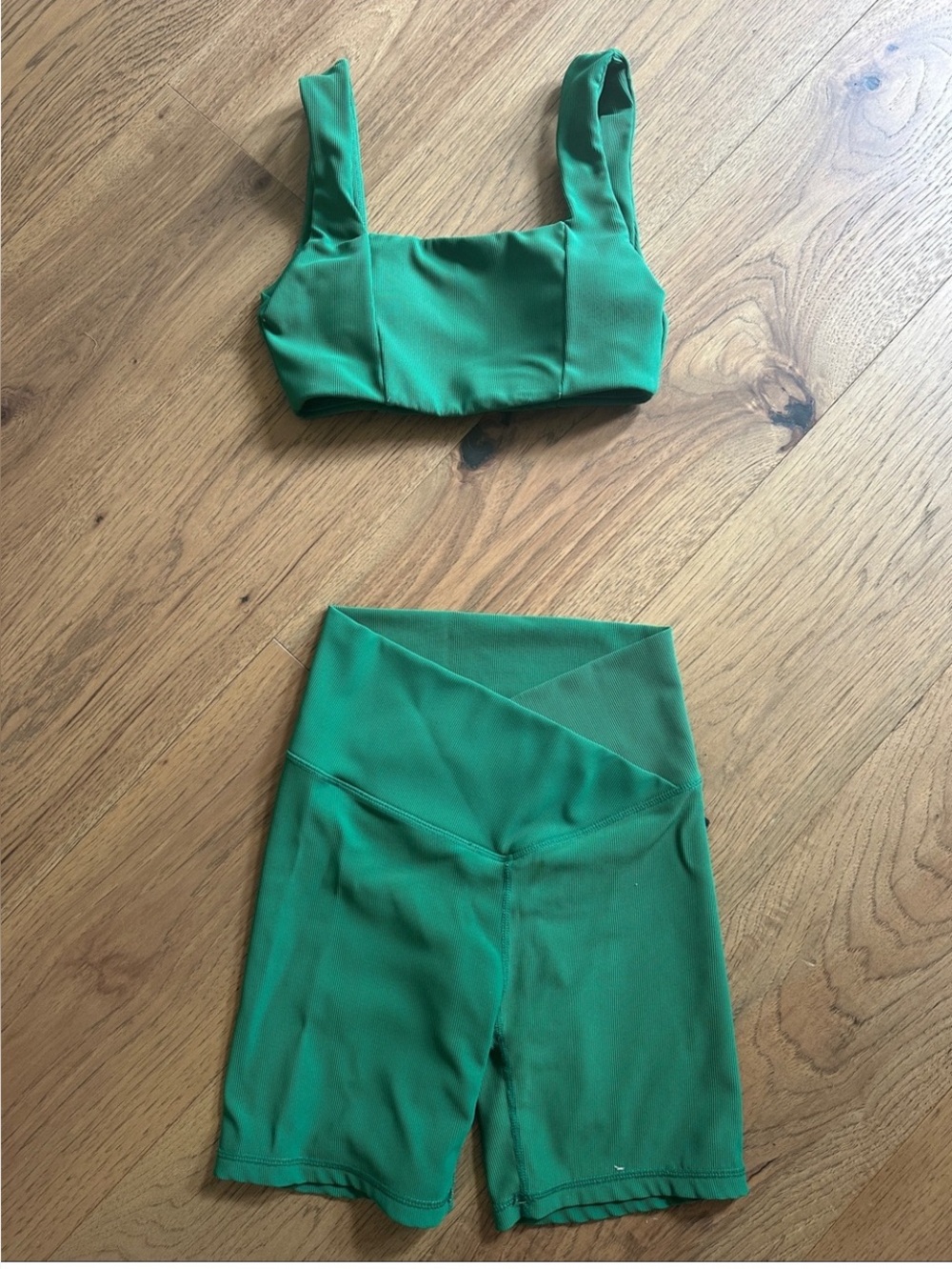 Searching for Willow Green Sports Bra large